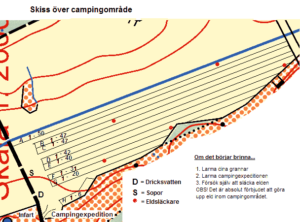�versikt �ver campingen
